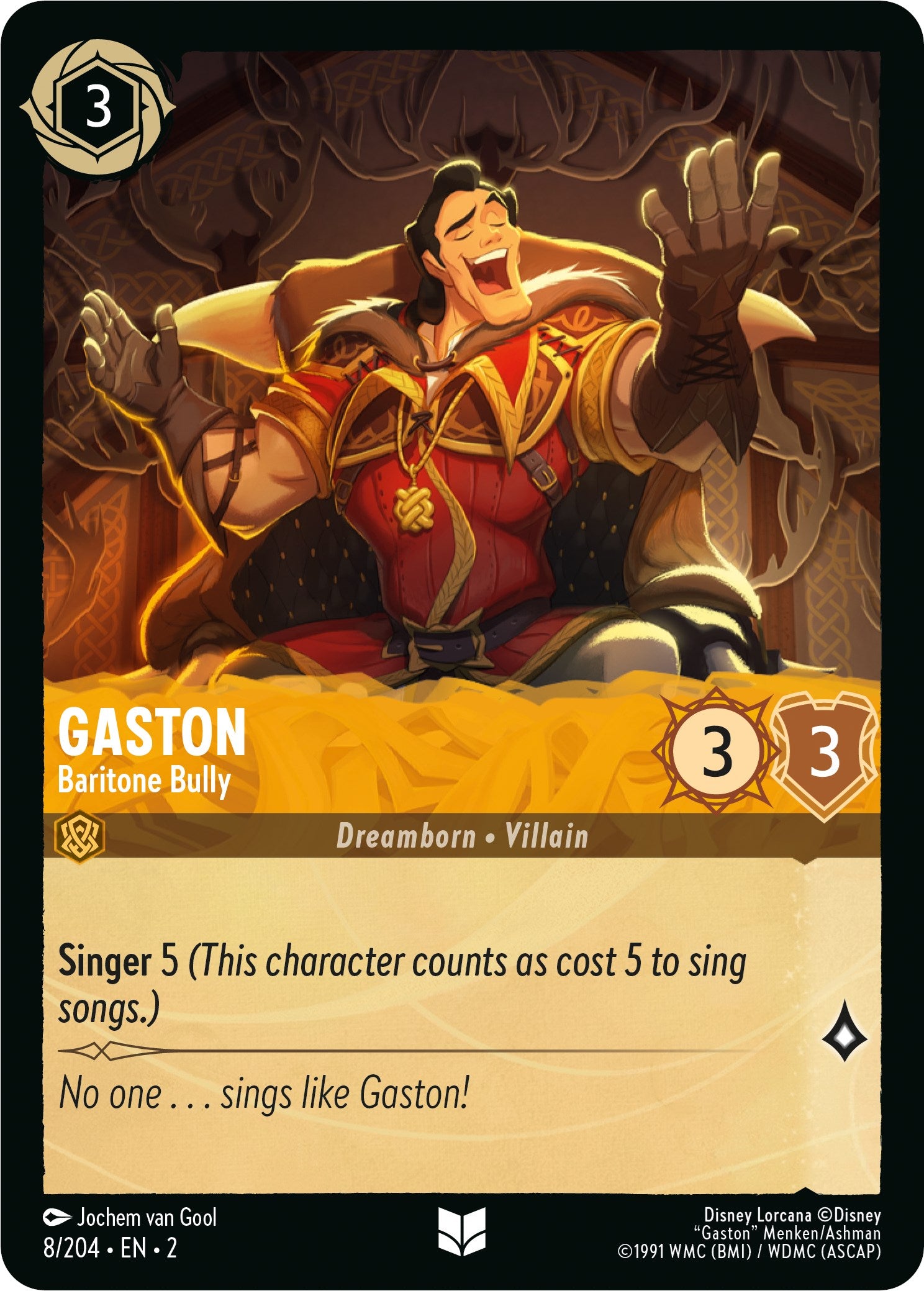 Gaston - Baritone Bully (8/204) [Rise of the Floodborn] | Deep Dive Games St. Marys