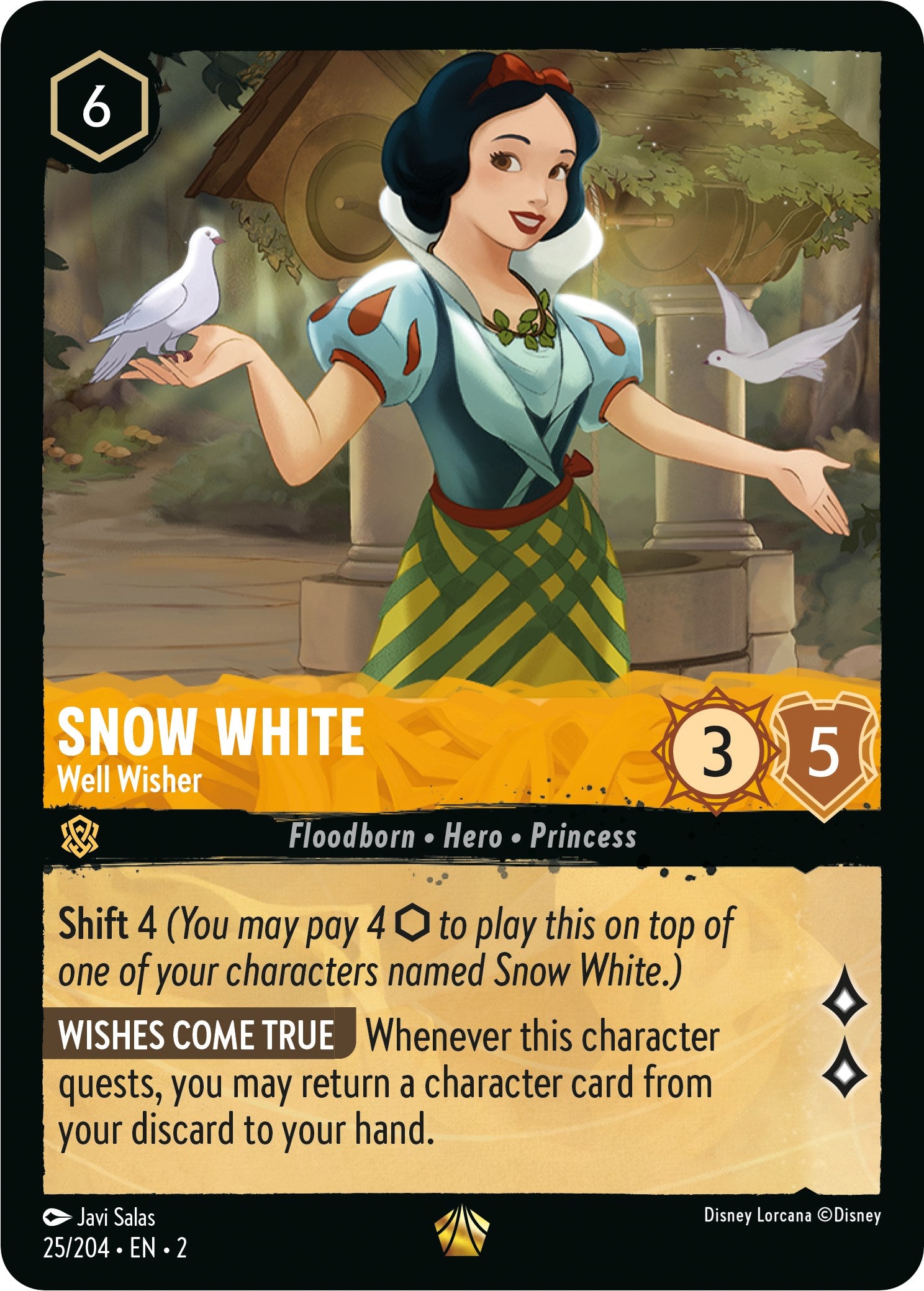 Snow White - Well Wisher (25/204) [Rise of the Floodborn] | Deep Dive Games St. Marys