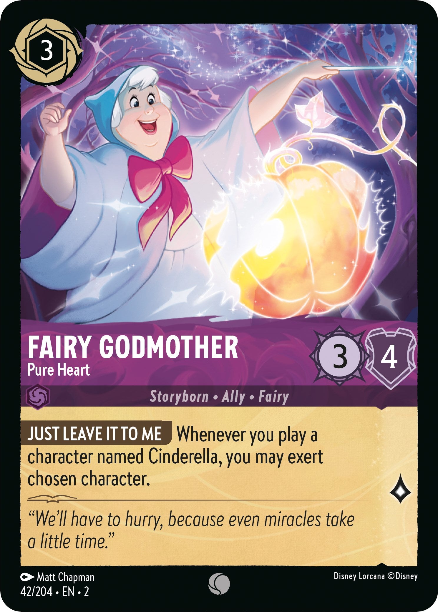 Fairy Godmother - Pure Heart (42/204) [Rise of the Floodborn] | Deep Dive Games St. Marys