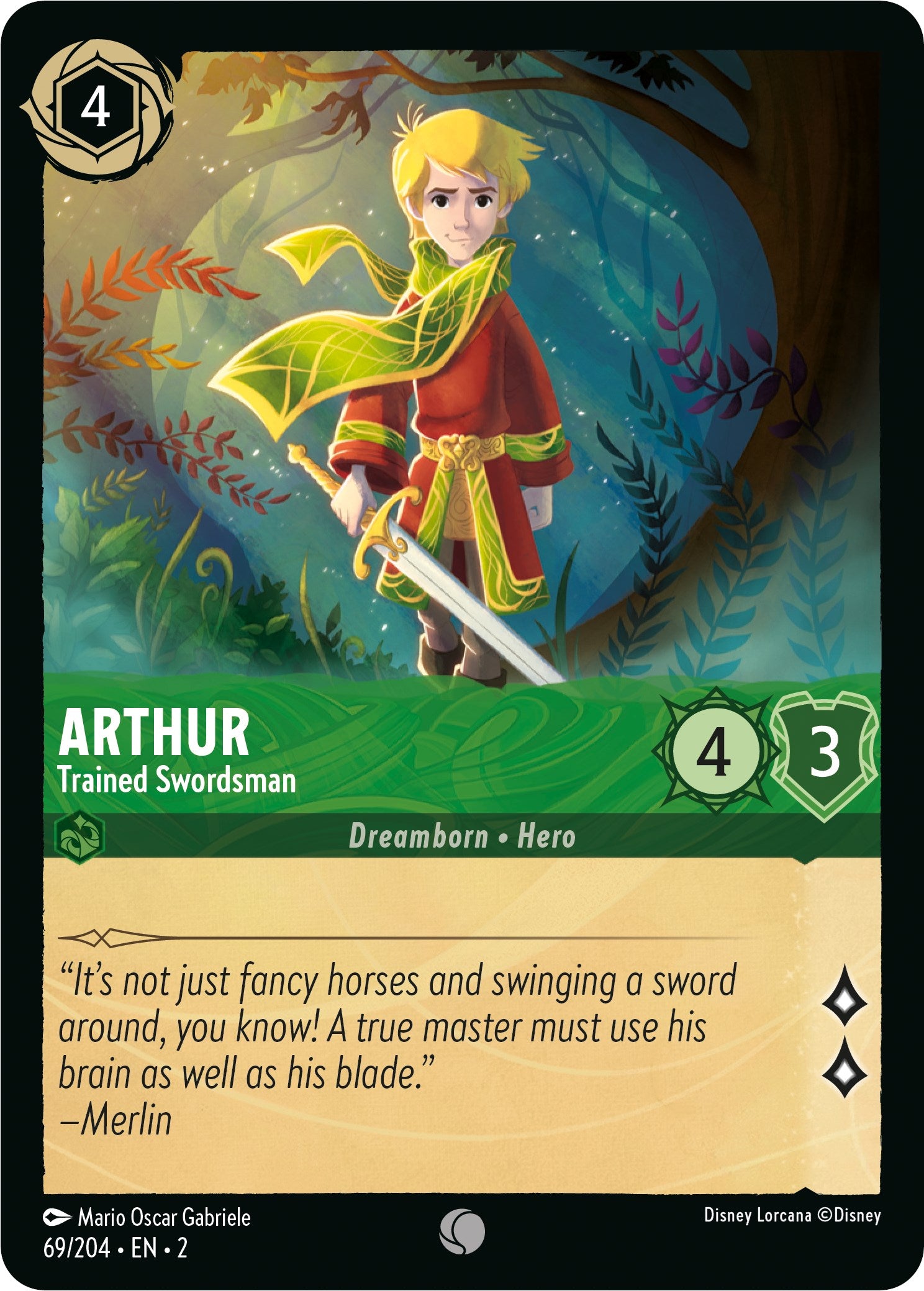 Arthur - Trained Swordsman (69/204) [Rise of the Floodborn] | Deep Dive Games St. Marys