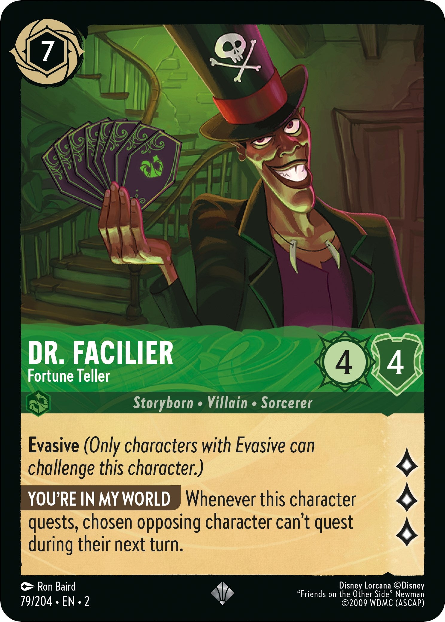 Dr. Facilier - Fortune Teller (79/204) [Rise of the Floodborn] | Deep Dive Games St. Marys