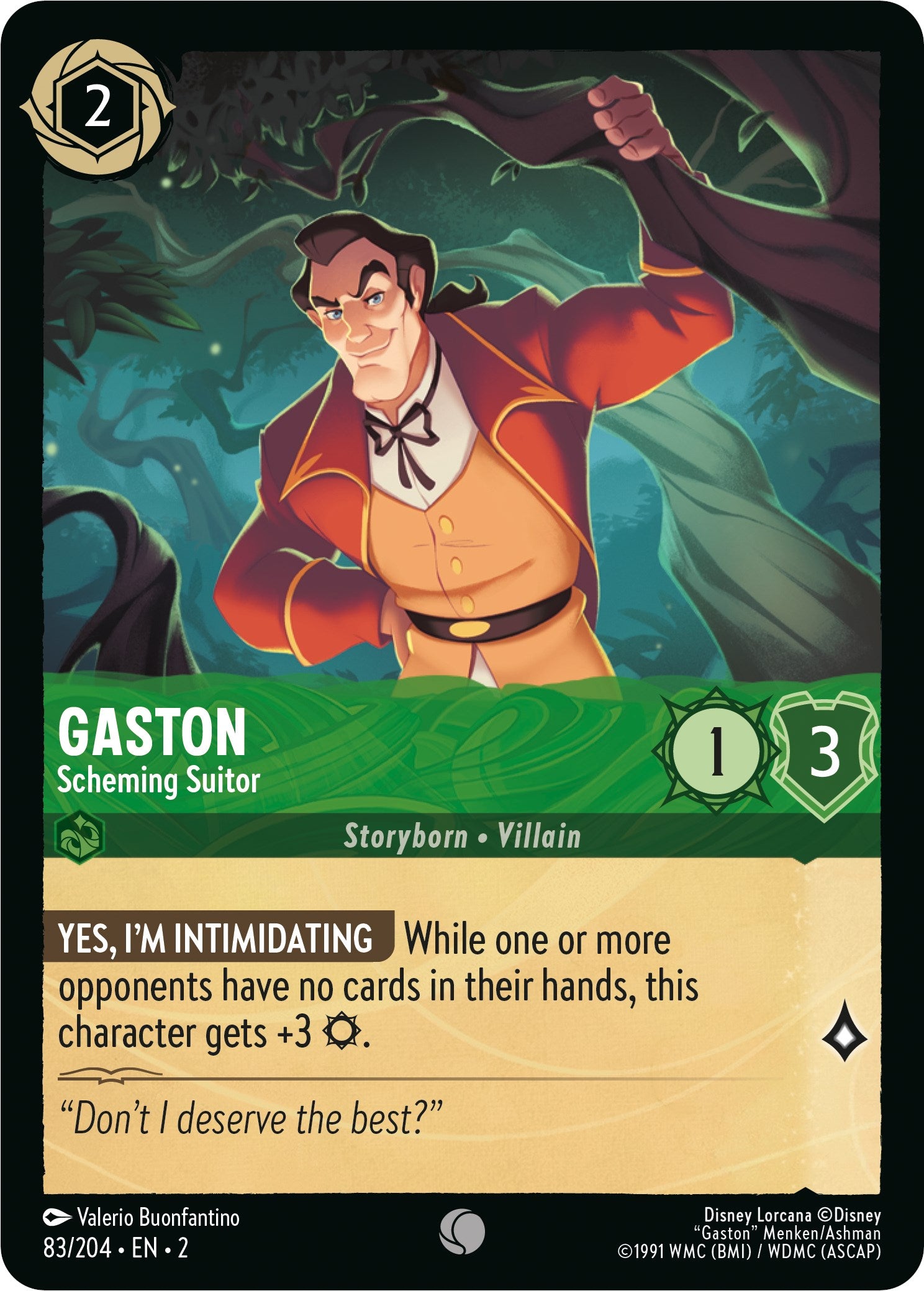 Gaston - Scheming Suitor (83/204) [Rise of the Floodborn] | Deep Dive Games St. Marys