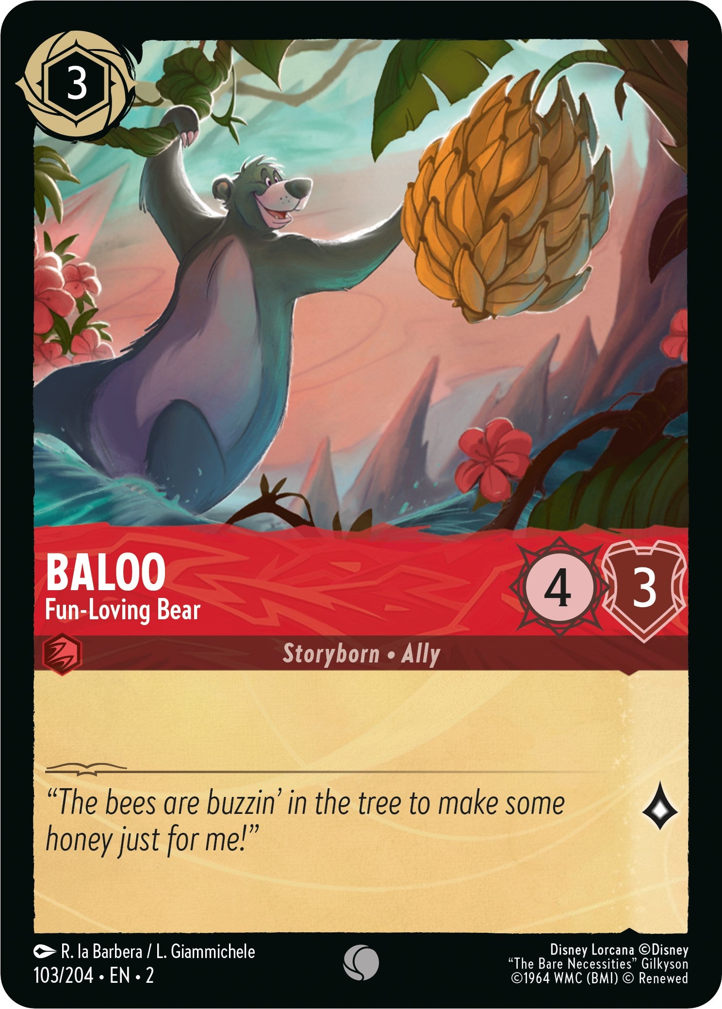 Baloo - Fun-Loving Bear (103/204) [Rise of the Floodborn] | Deep Dive Games St. Marys