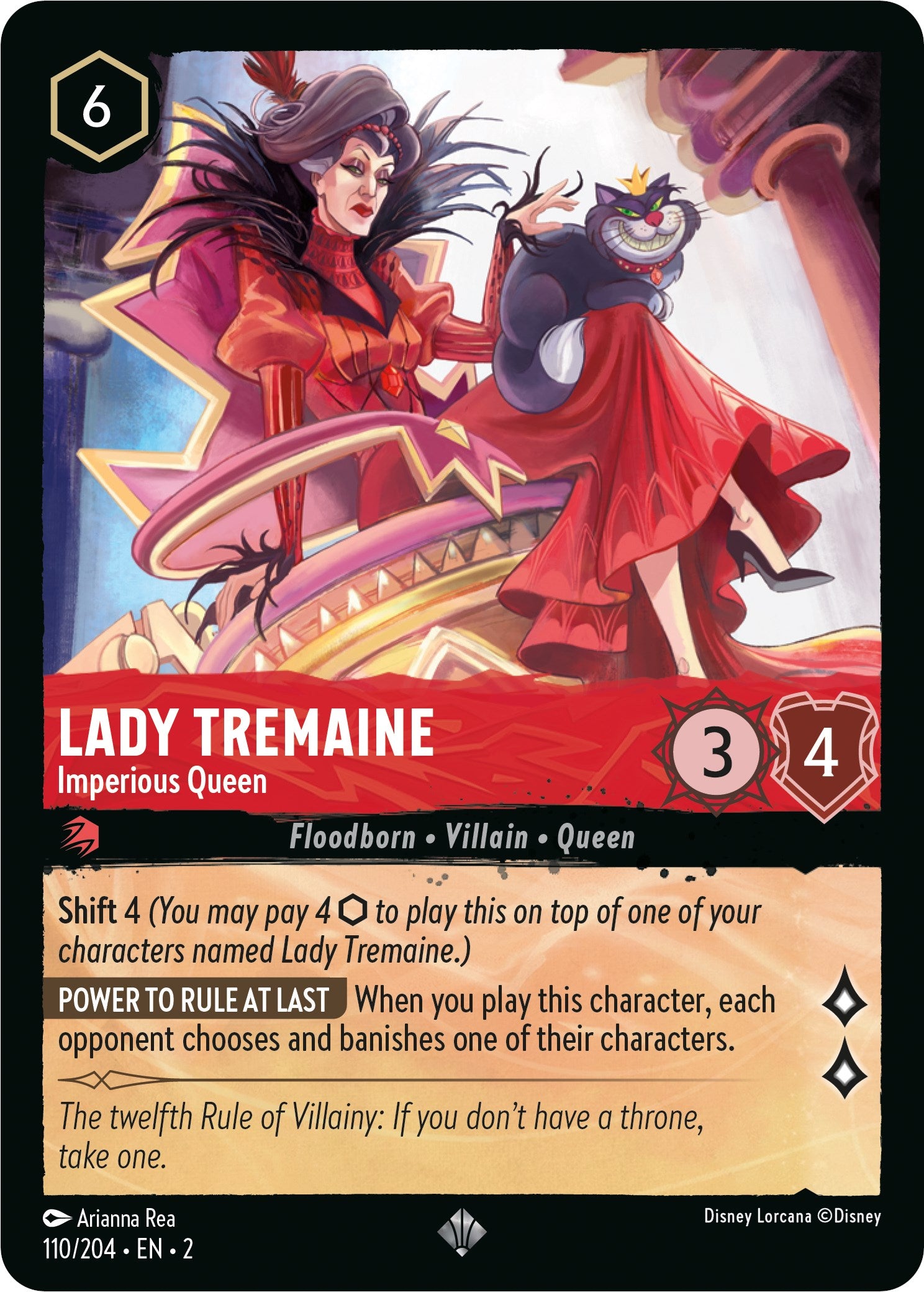 Lady Tremaine - Imperious Queen (110/204) [Rise of the Floodborn] | Deep Dive Games St. Marys