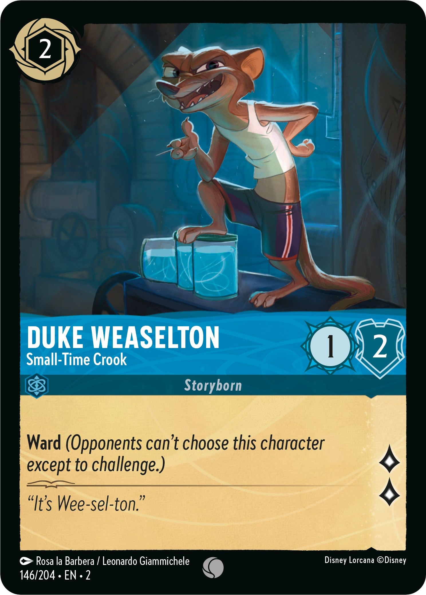 Duke Weaselton - Small-Time Crook (146/204) [Rise of the Floodborn] | Deep Dive Games St. Marys