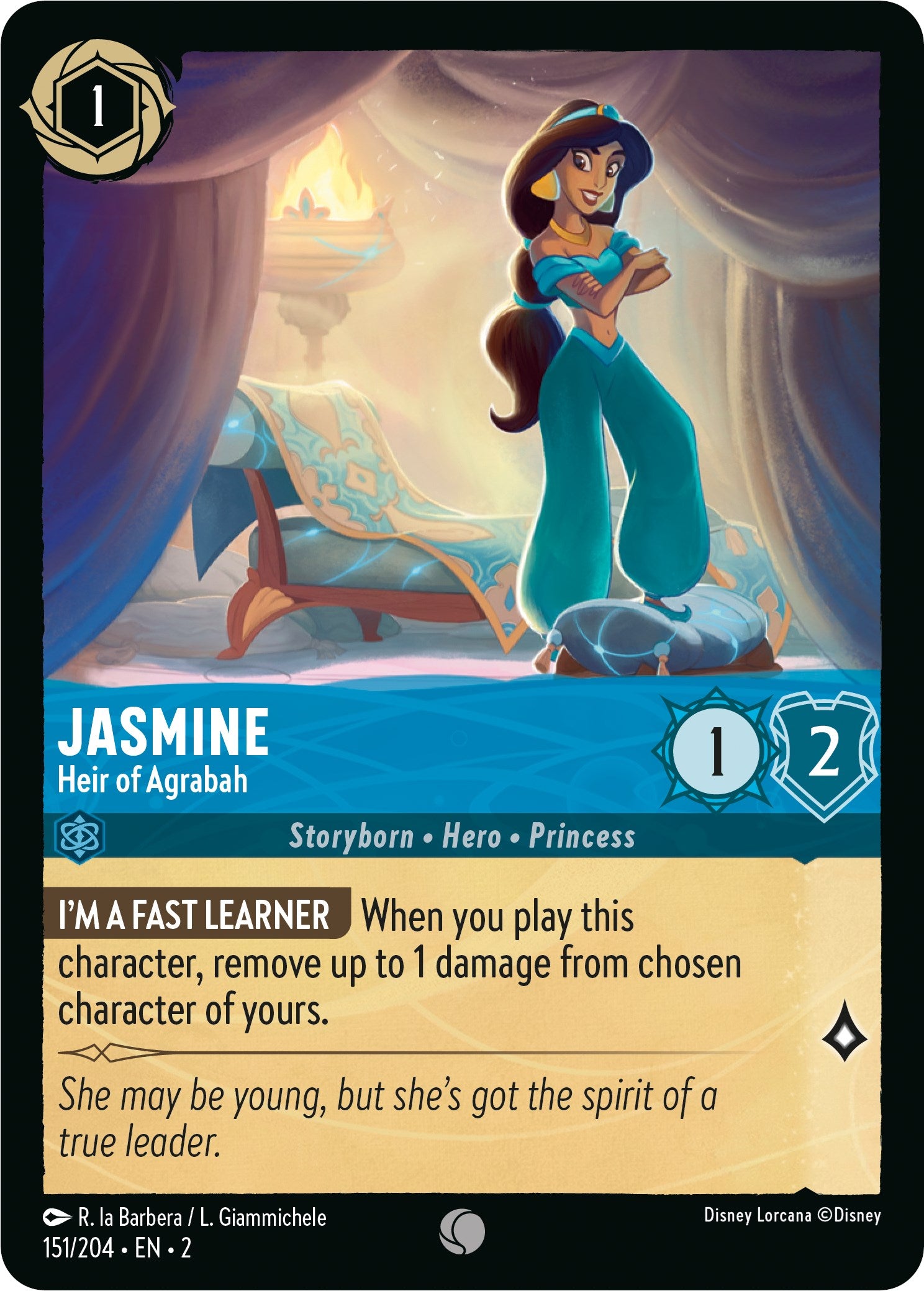 Jasmine - Heir of Agrabah (151/204) [Rise of the Floodborn] | Deep Dive Games St. Marys