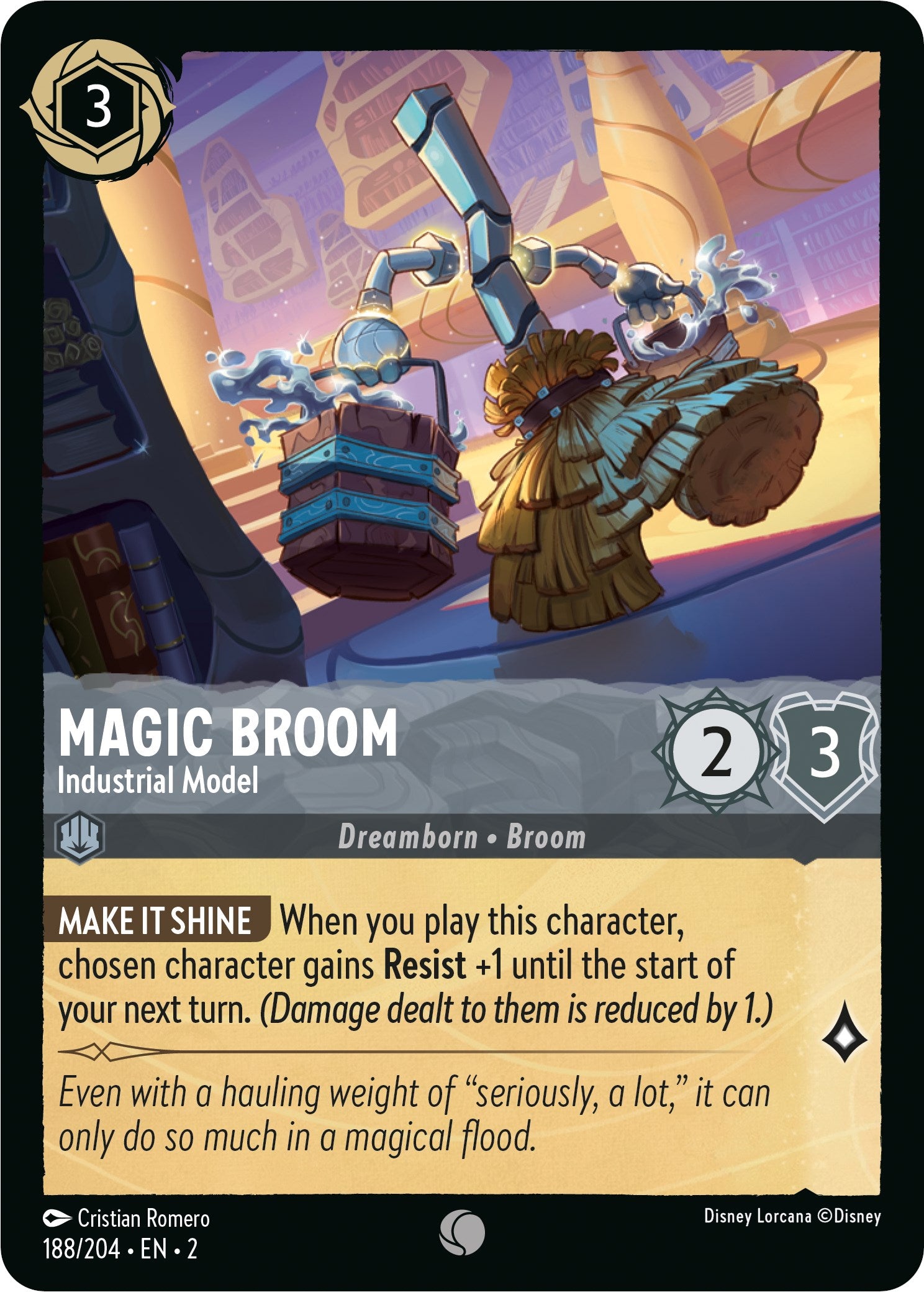 Magic Broom - Industrial Model (188/204) [Rise of the Floodborn] | Deep Dive Games St. Marys