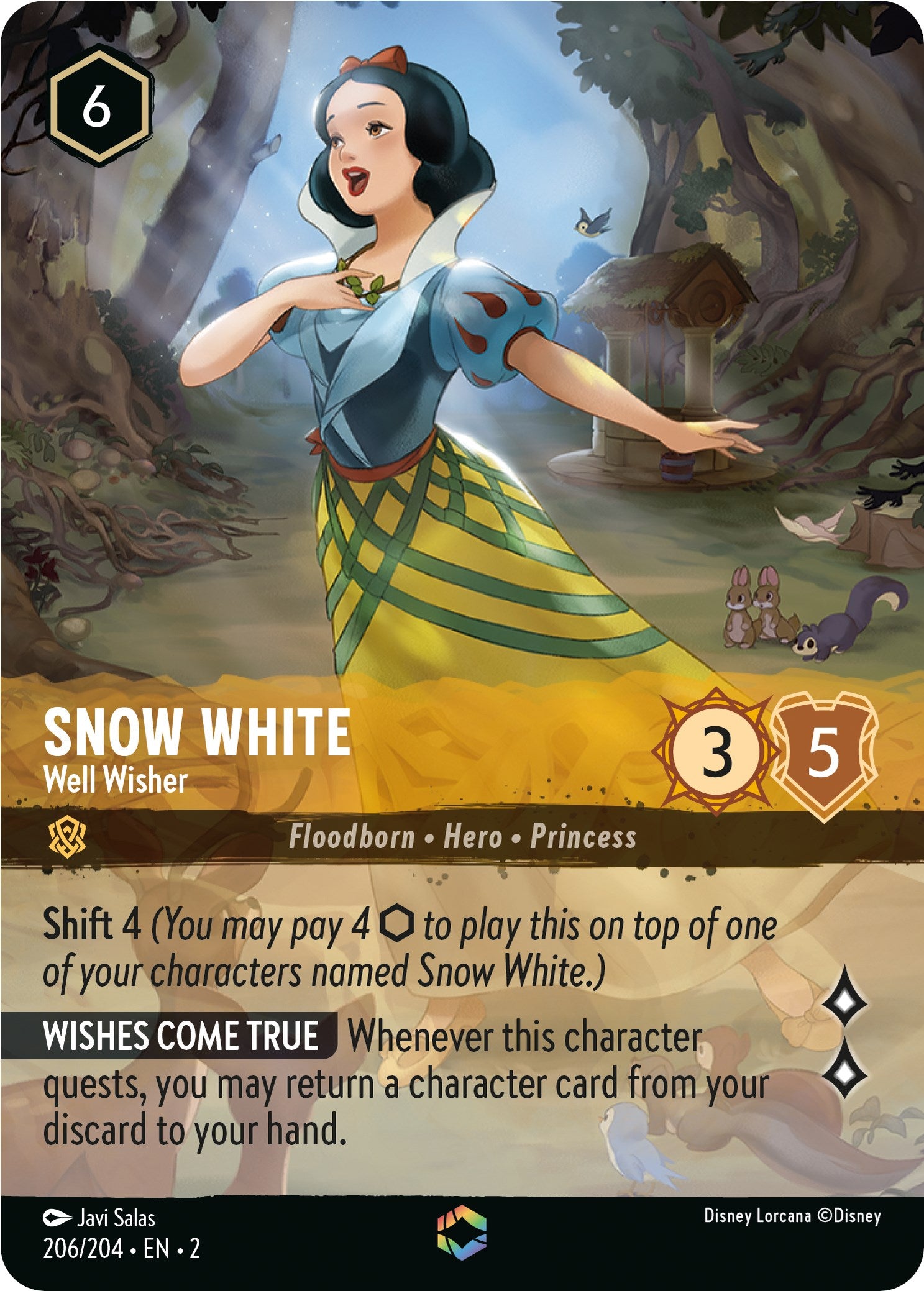 Snow White - Well Wisher (Enchanted) (206/204) [Rise of the Floodborn] | Deep Dive Games St. Marys
