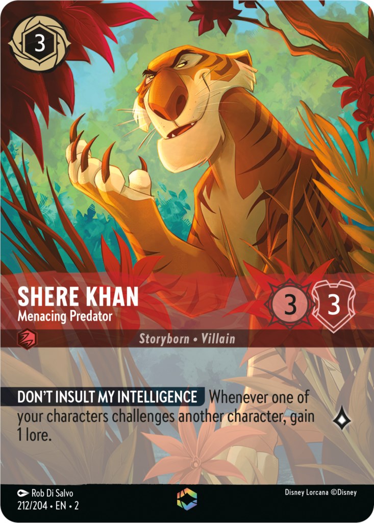 Shere Khan - Menacing Predator (Enchanted) (212/204) [Rise of the Floodborn] | Deep Dive Games St. Marys