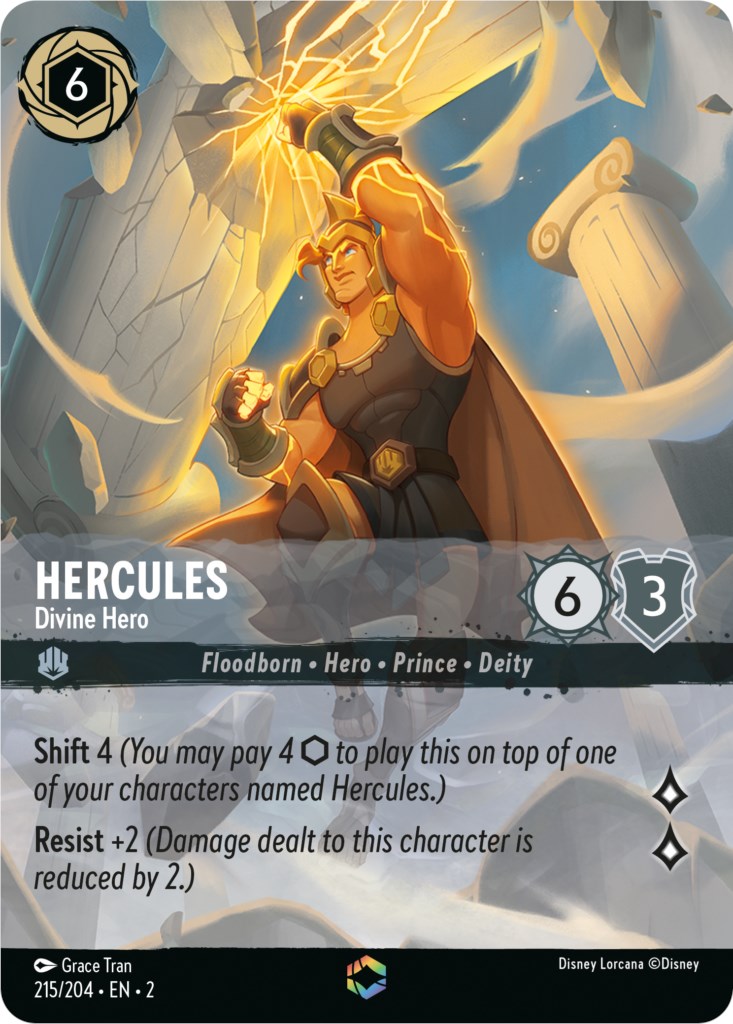 Hercules - Divine Hero (Enchanted) (215/204) [Rise of the Floodborn] | Deep Dive Games St. Marys