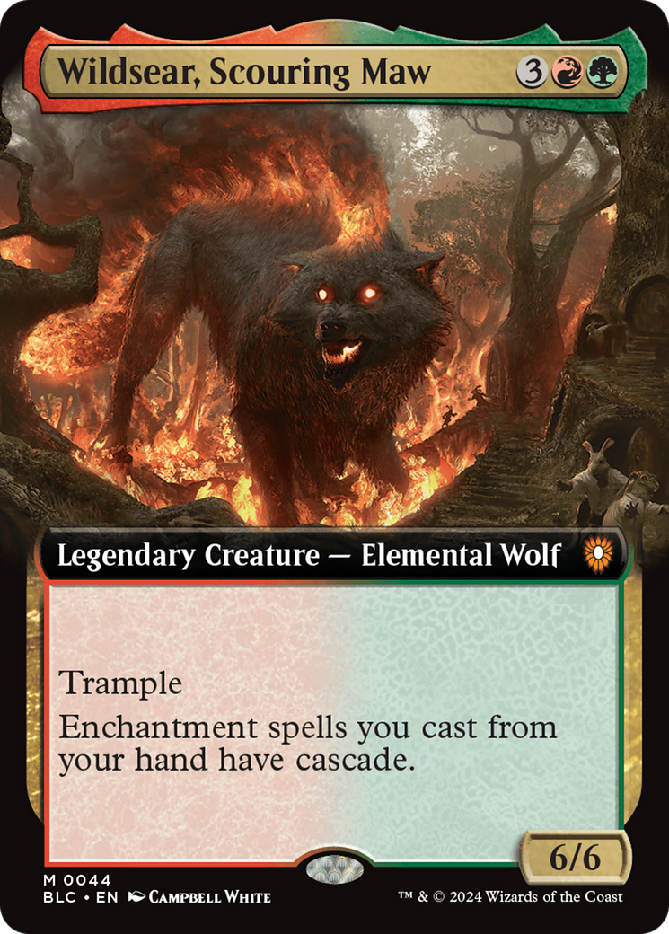 Wildsear, Scouring Maw (Extended Art) [Bloomburrow Commander] | Deep Dive Games St. Marys