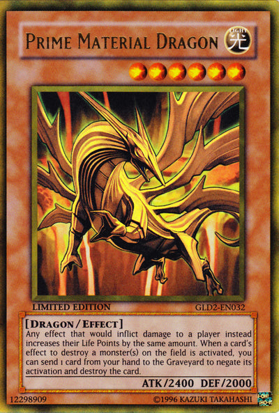 Prime Material Dragon [GLD2-EN032] Ultra Rare | Deep Dive Games St. Marys