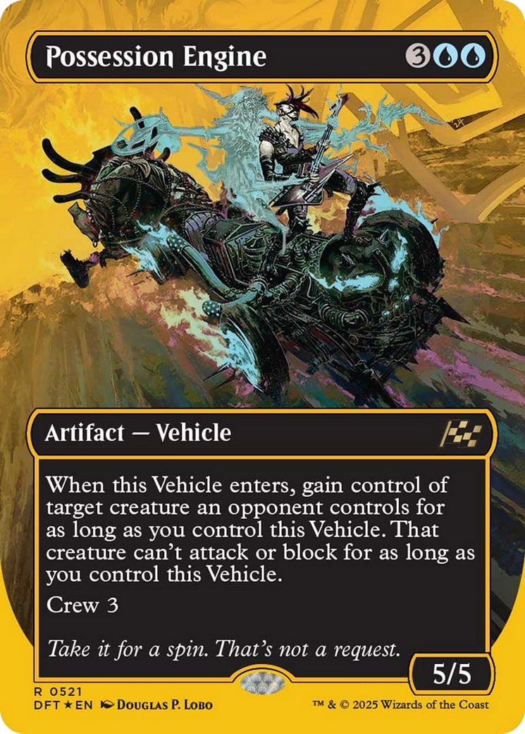 Possession Engine (Borderless) (First-Place Foil) [Aetherdrift] | Deep Dive Games St. Marys