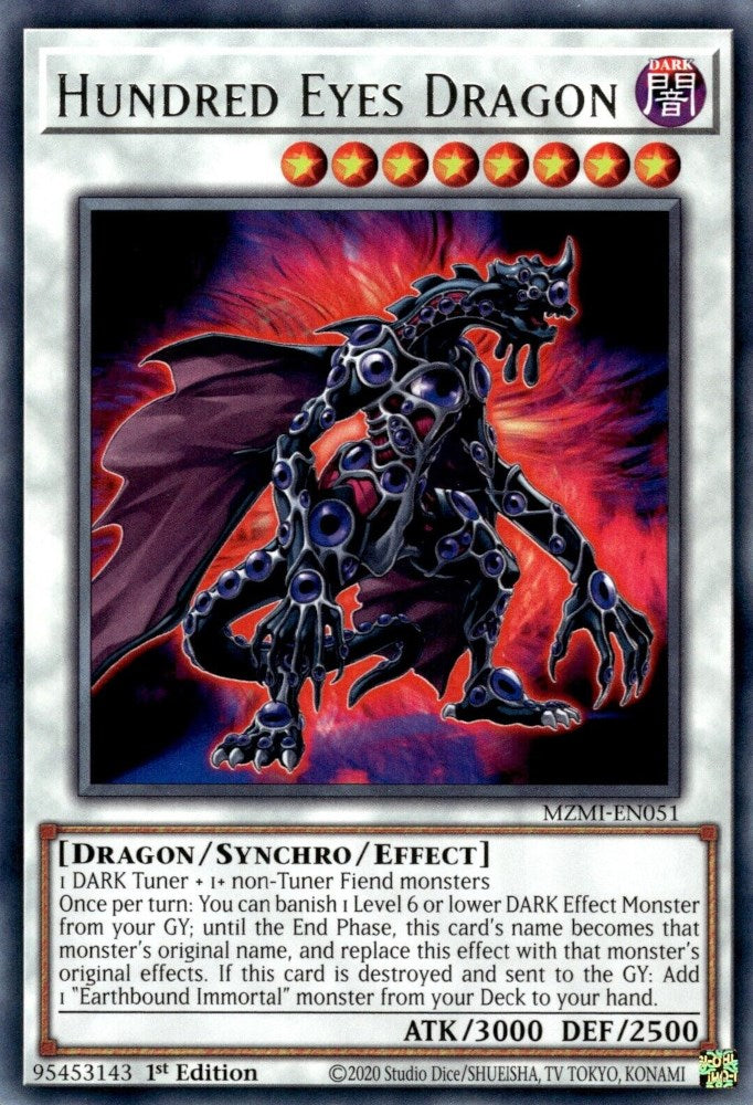 Hundred Eyes Dragon [MZMI-EN051] Rare | Deep Dive Games St. Marys
