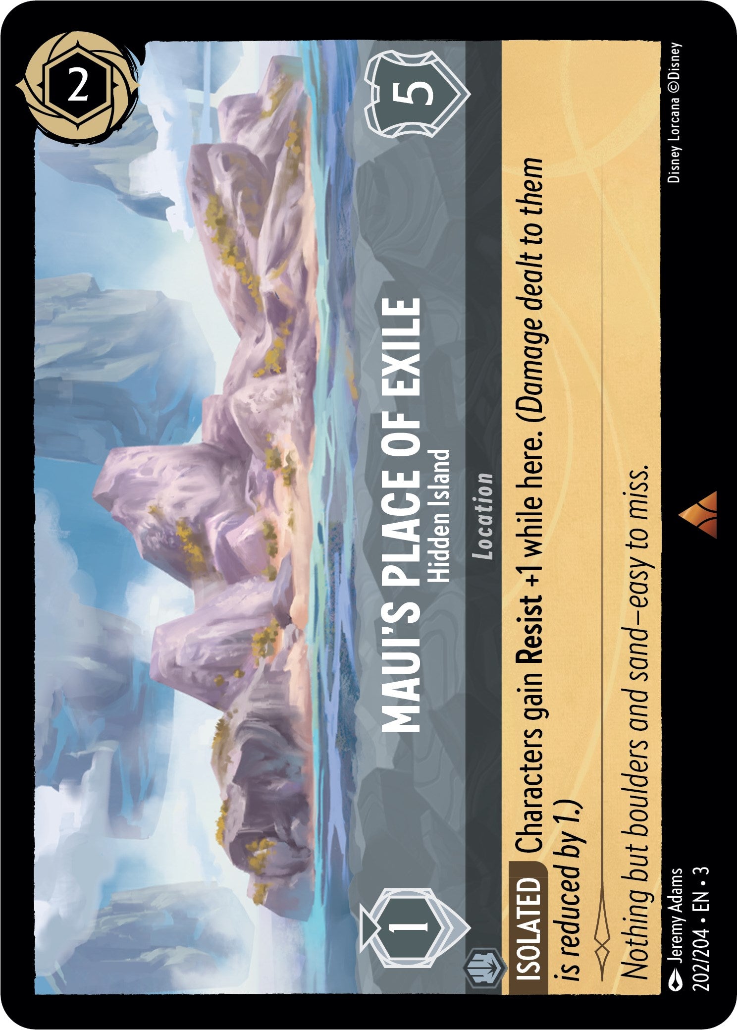Maui's Place of Exile - Hidden Island (202/204) [Into the Inklands] | Deep Dive Games St. Marys