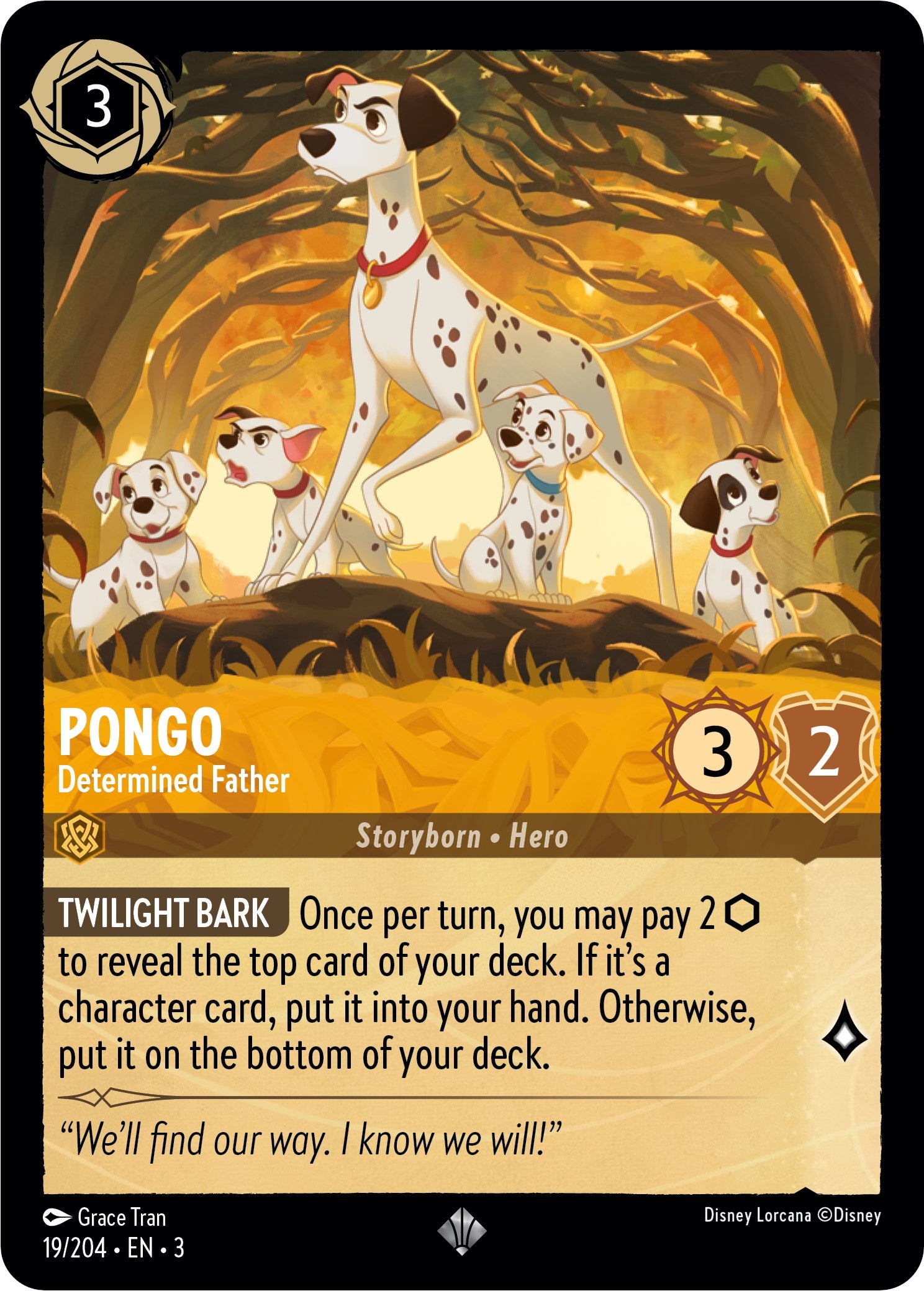 Pongo - Determined Father (19/204) [Into the Inklands] | Deep Dive Games St. Marys