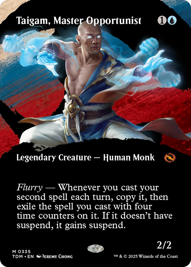 Taigam, Master Opportunist (Borderless) [Tarkir: Dragonstorm] | Deep Dive Games St. Marys