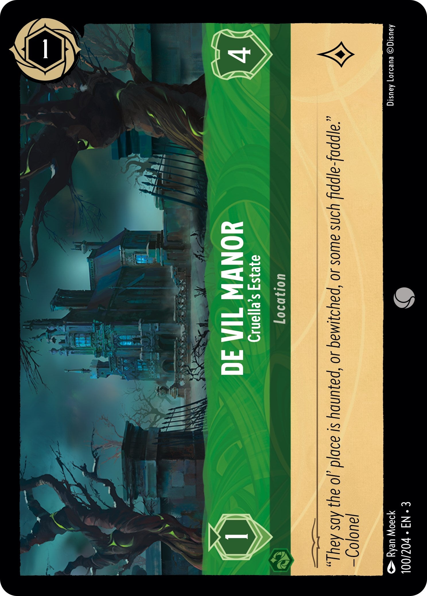 De Vil Manor - Cruella's Estate (100/204) [Into the Inklands] | Deep Dive Games St. Marys