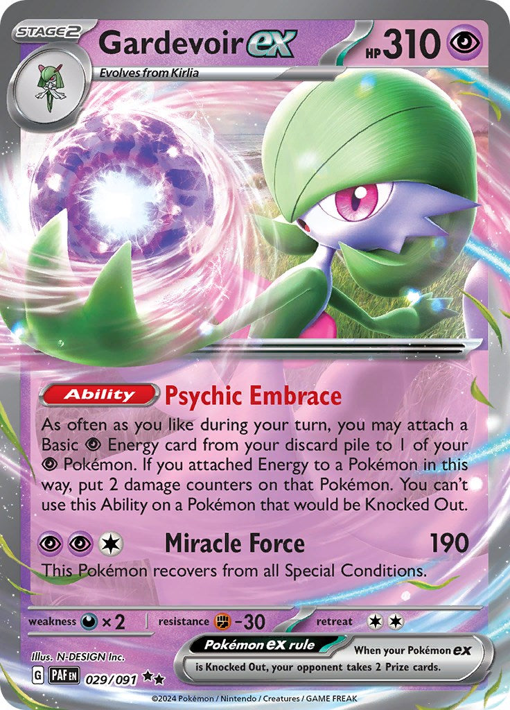 Gardevoir ex (029/091) [Scarlet & Violet: Paldean Fates] | Deep Dive Games St. Marys