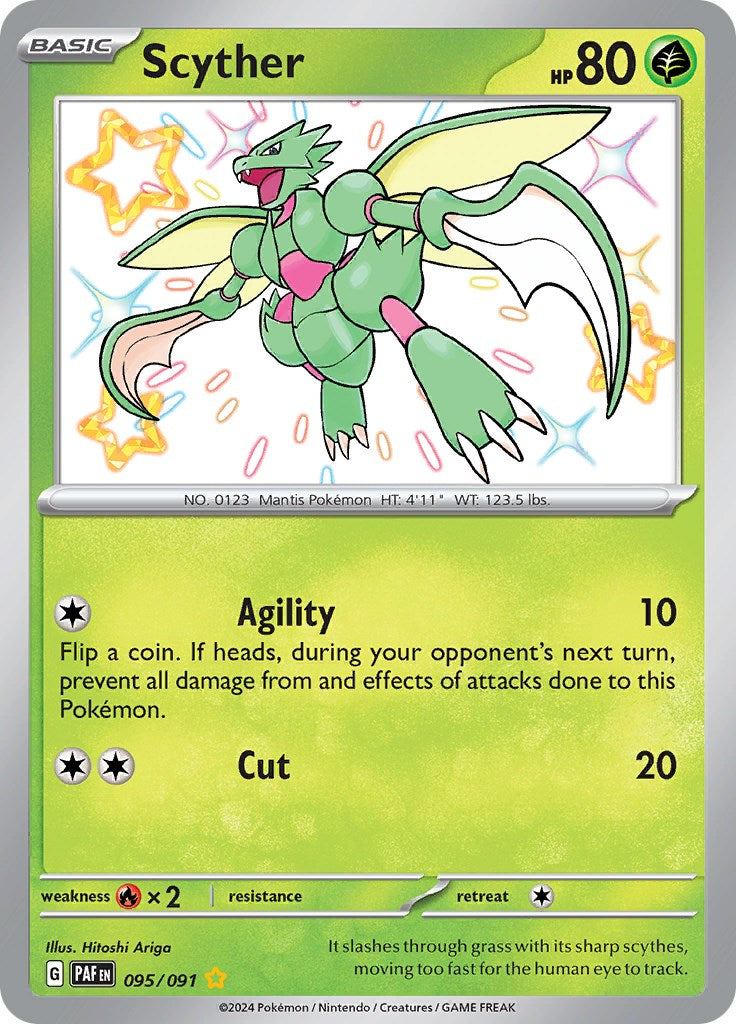 Scyther (095/091) [Scarlet & Violet: Paldean Fates] | Deep Dive Games St. Marys