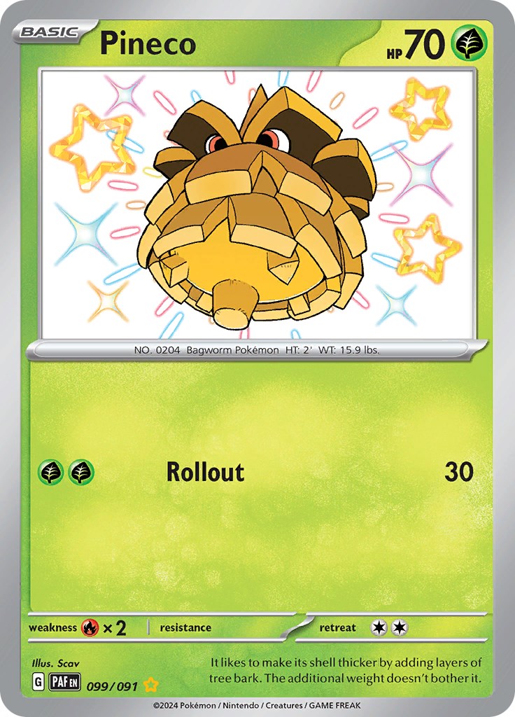Pineco (099/091) [Scarlet & Violet: Paldean Fates] | Deep Dive Games St. Marys