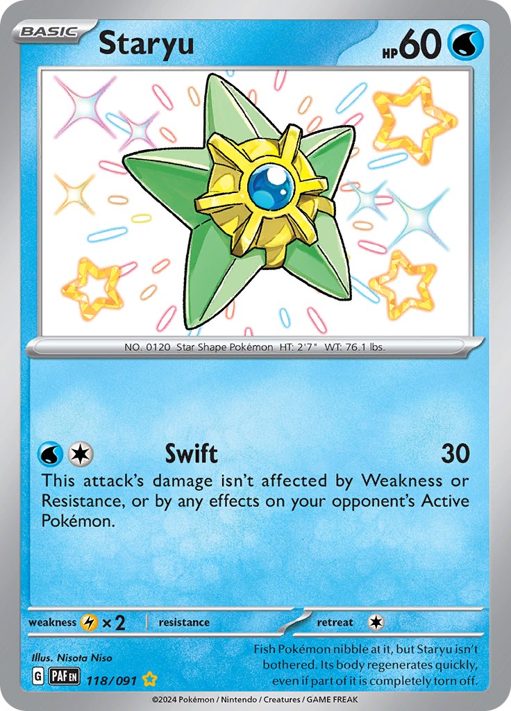 Staryu (118/091) [Scarlet & Violet: Paldean Fates] | Deep Dive Games St. Marys