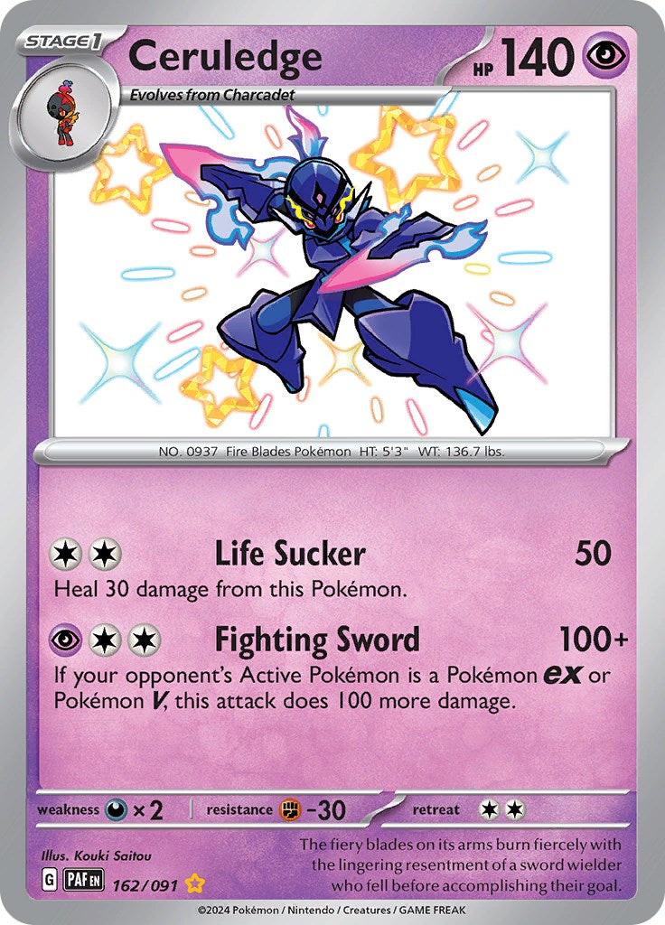 Ceruledge (162/091) [Scarlet & Violet: Paldean Fates] | Deep Dive Games St. Marys