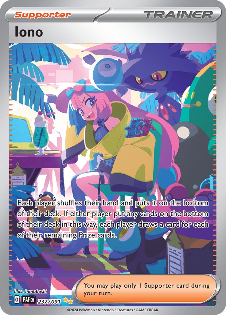 Iono (237/091) [Scarlet & Violet: Paldean Fates] | Deep Dive Games St. Marys