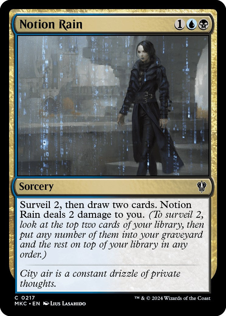 Notion Rain [Murders at Karlov Manor Commander] | Deep Dive Games St. Marys