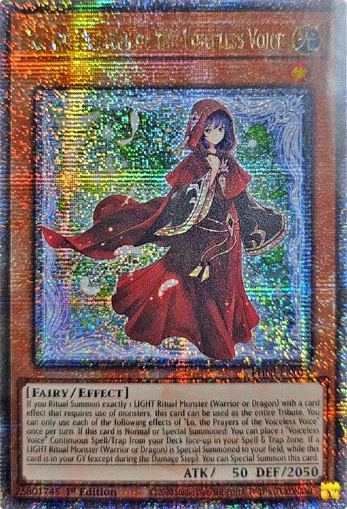 Lo, the Prayers of the Voiceless Voice [PHNI-EN019] Quarter Century Secret Rare | Deep Dive Games St. Marys