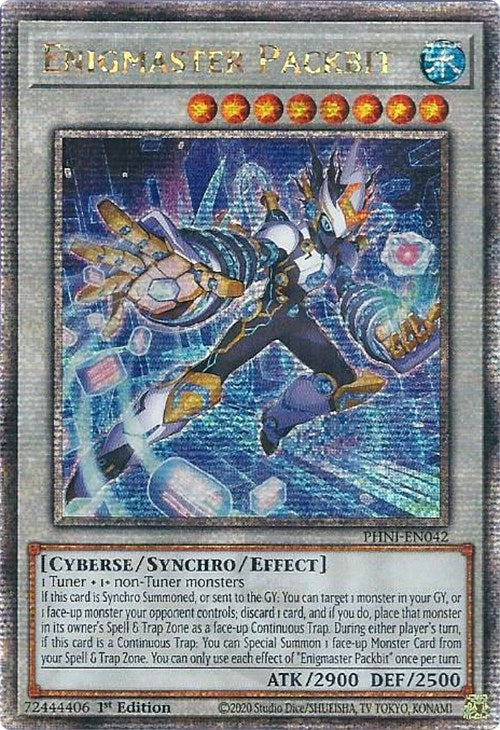 Enigmaster Packbit [PHNI-EN042] Quarter Century Secret Rare | Deep Dive Games St. Marys