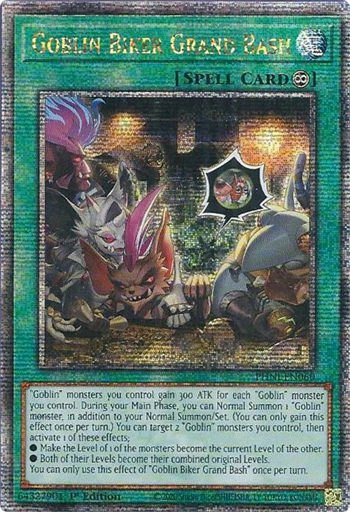 Goblin Biker Grand Bash [PHNI-EN060] Quarter Century Secret Rare | Deep Dive Games St. Marys