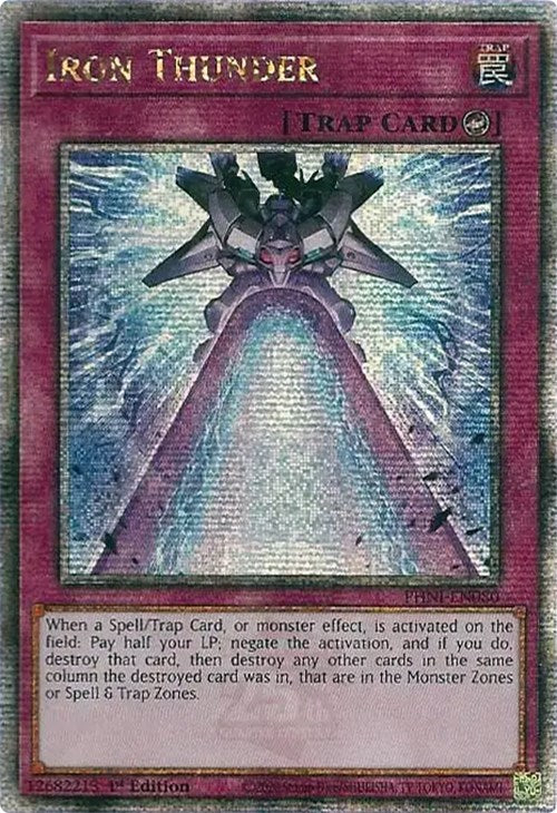 Iron Thunder [PHNI-EN080] Quarter Century Secret Rare | Deep Dive Games St. Marys