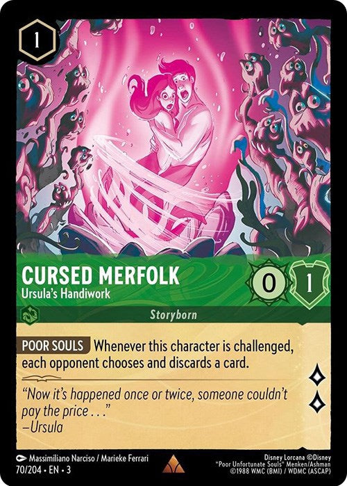 Cursed Merfolk - Ursula's Handiwork (70/204) [Into the Inklands] | Deep Dive Games St. Marys