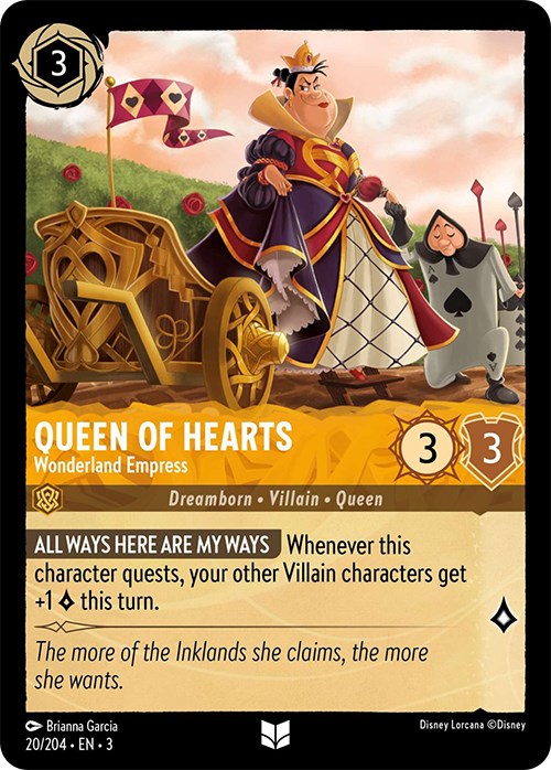 Queen of Hearts - Wonderland Empress (20/204) [Into the Inklands] | Deep Dive Games St. Marys