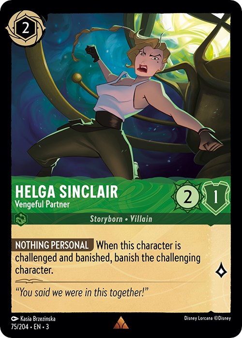 Helga Sinclair - Vengeful Partner (75/204) [Into the Inklands] | Deep Dive Games St. Marys