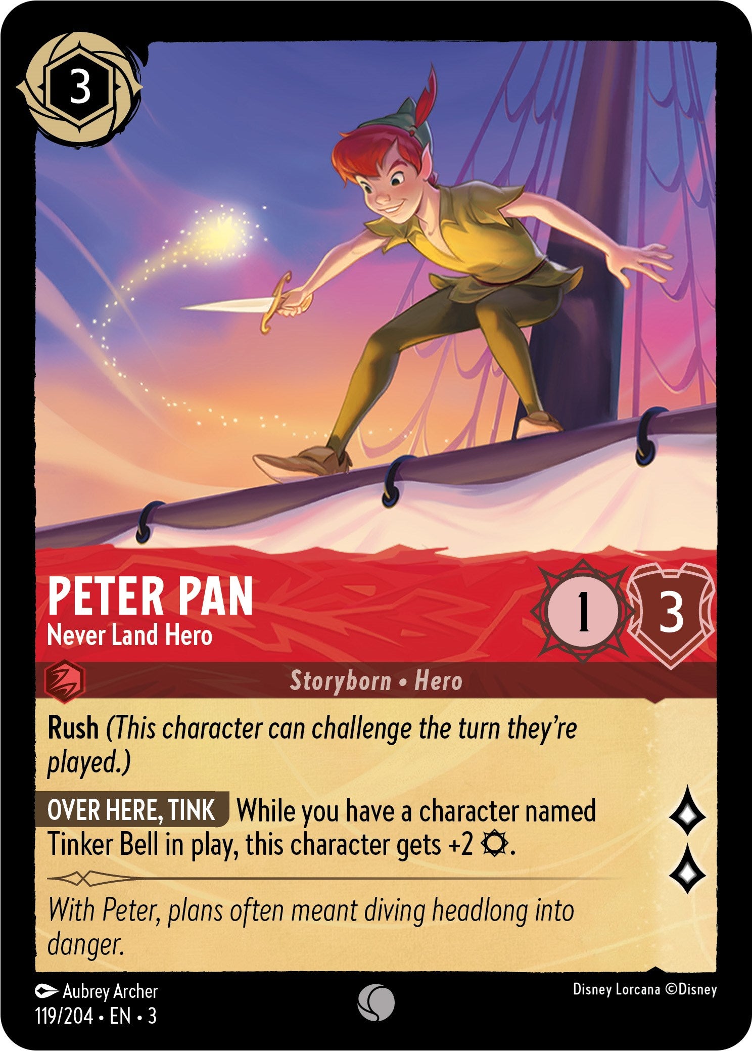 Peter Pan - Never Land Hero (119/204) [Into the Inklands] | Deep Dive Games St. Marys