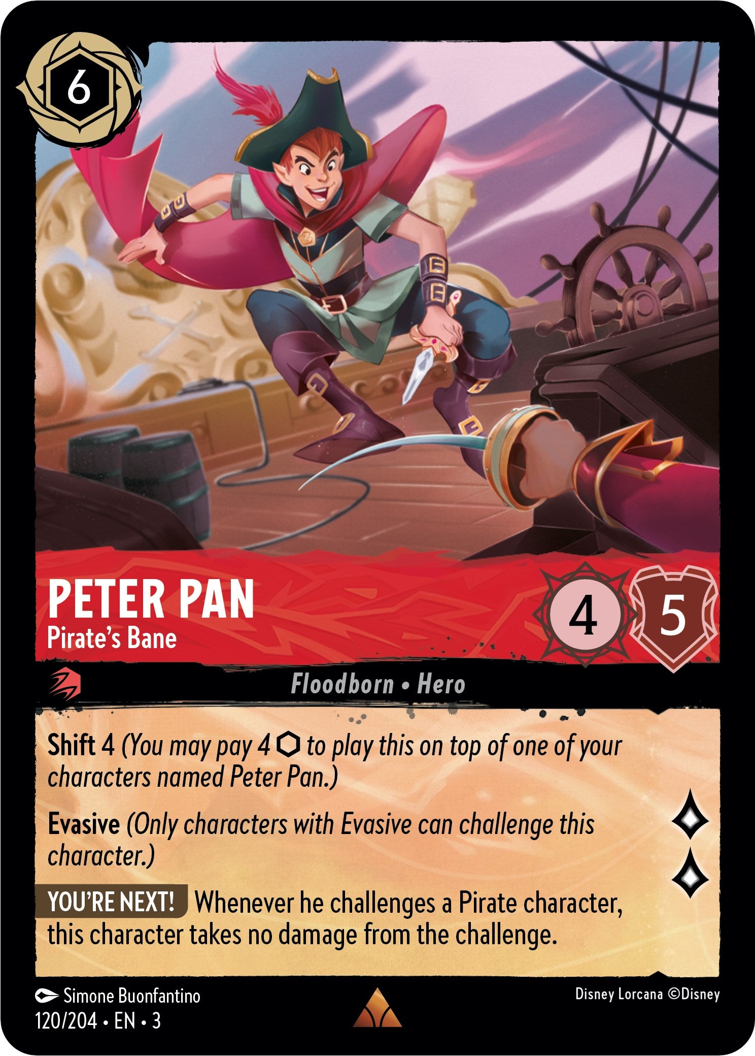 Peter Pan - Pirate's Bane (120/204) [Into the Inklands] | Deep Dive Games St. Marys
