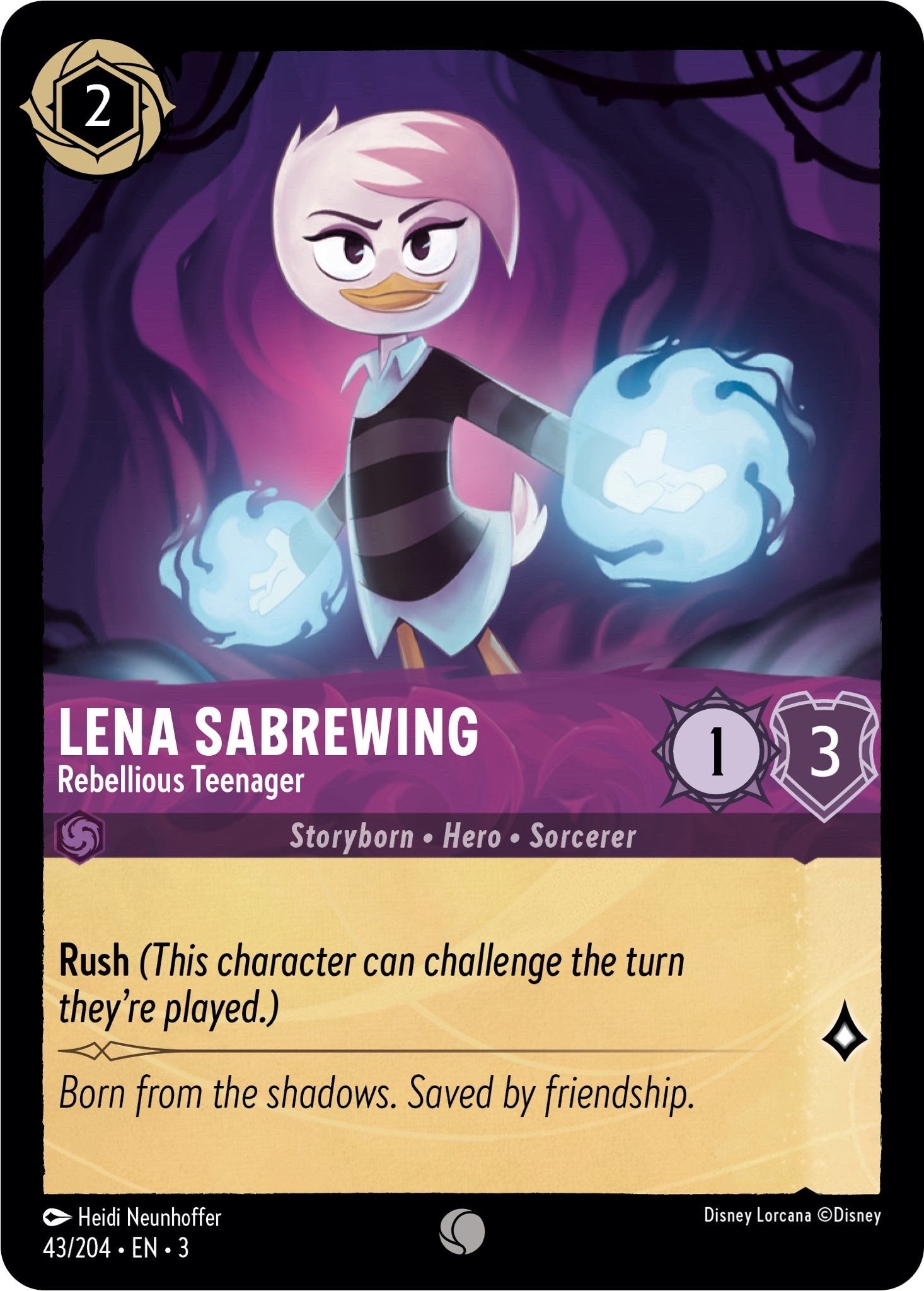 Lena Sabrewing - Rebellious Teenager (43/204) [Into the Inklands] | Deep Dive Games St. Marys