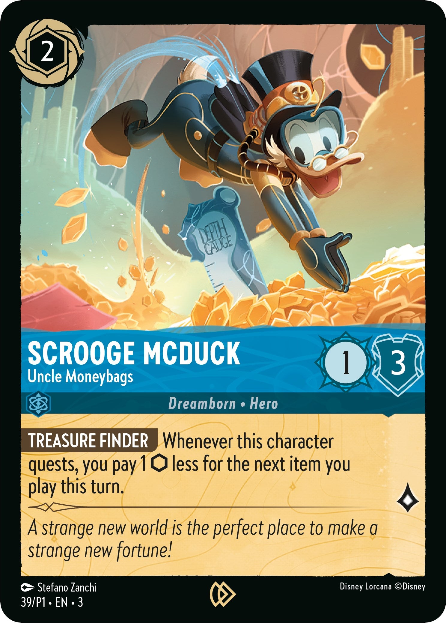 Scrooge McDuck - Uncle Moneybags (39) [Promo Cards] | Deep Dive Games St. Marys