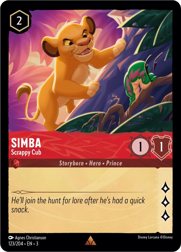 Simba - Scrappy Cub (123/204) [Into the Inklands] | Deep Dive Games St. Marys