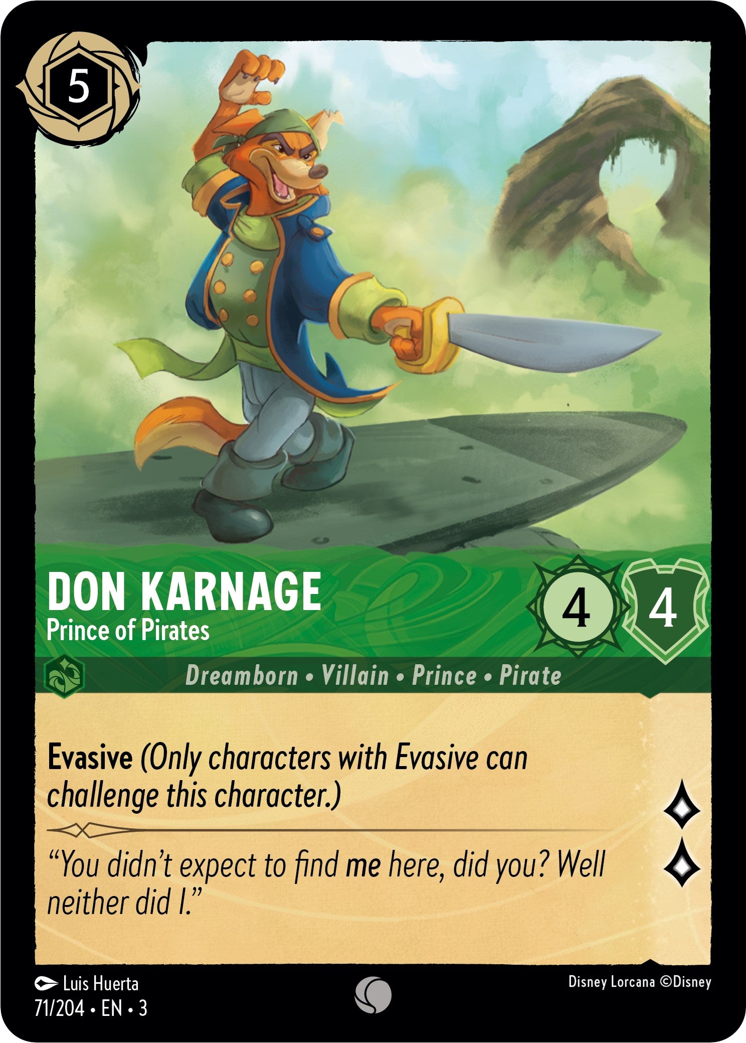 Don Karnage - Prince of Pirates (71/204) [Into the Inklands] | Deep Dive Games St. Marys