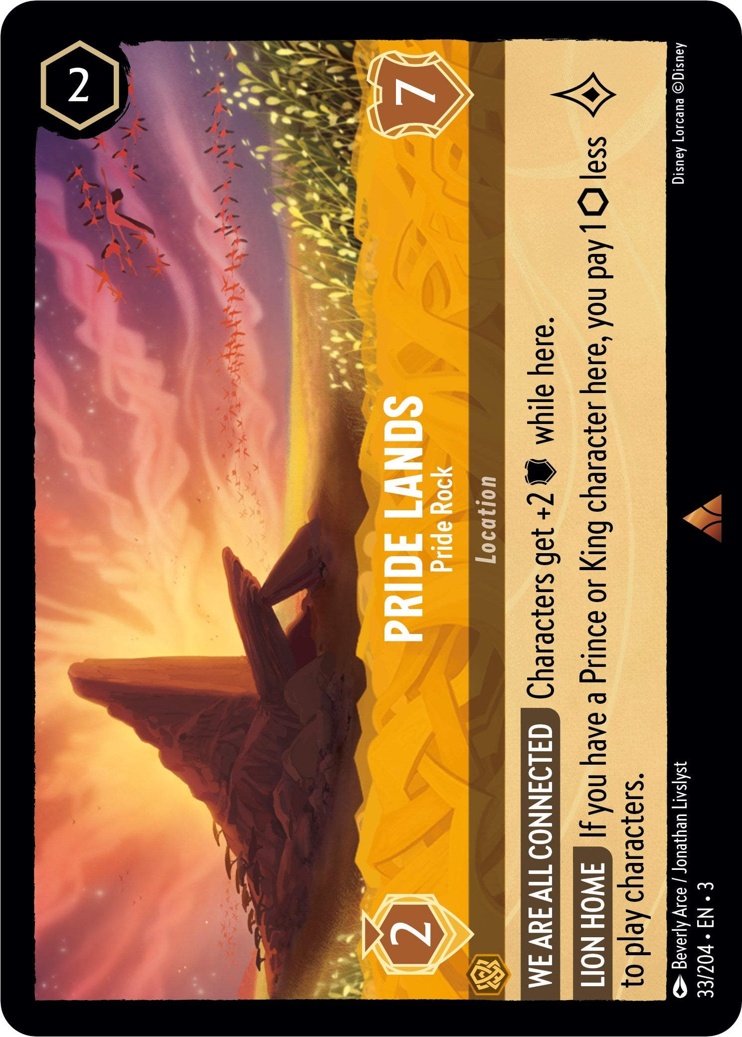 Pride Lands - Pride Rock (33/204) [Into the Inklands] | Deep Dive Games St. Marys
