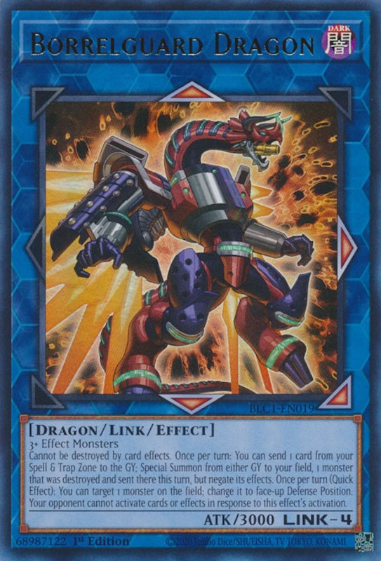 Borrelguard Dragon [BLC1-EN019] Ultra Rare | Deep Dive Games St. Marys