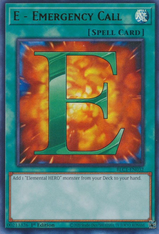 E - Emergency Call [BLC1-EN032] Ultra Rare | Deep Dive Games St. Marys