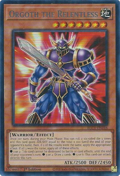 Orgoth the Relentless (Silver) [BLC1-EN016] Ultra Rare | Deep Dive Games St. Marys