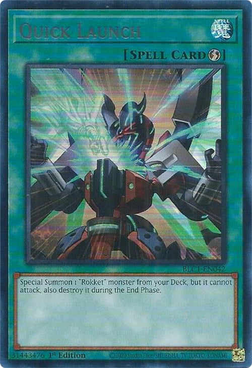 Quick Launch (Silver) [BLC1-EN042] Ultra Rare | Deep Dive Games St. Marys