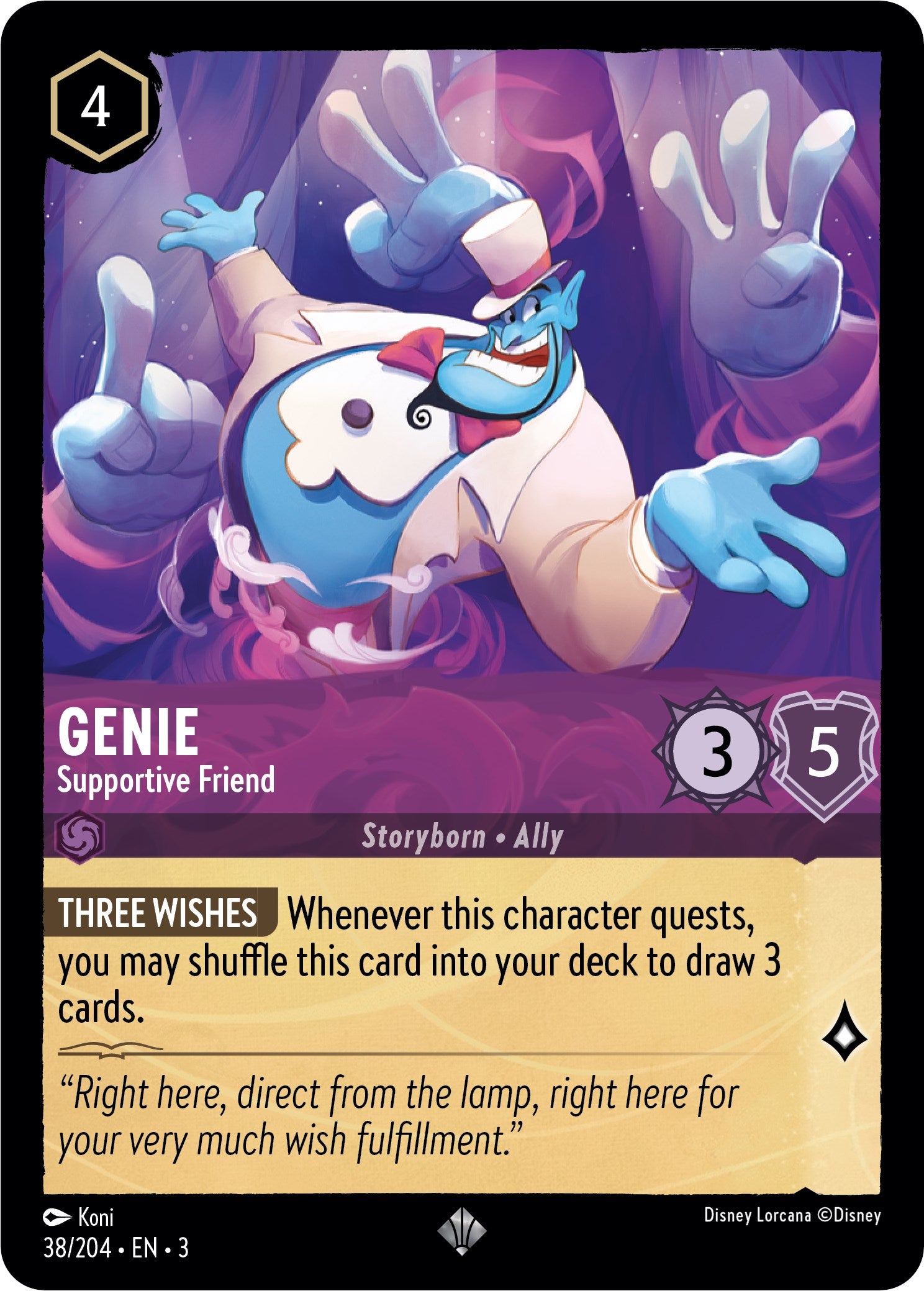 Genie - Supportive Friend (38/204) [Into the Inklands] | Deep Dive Games St. Marys