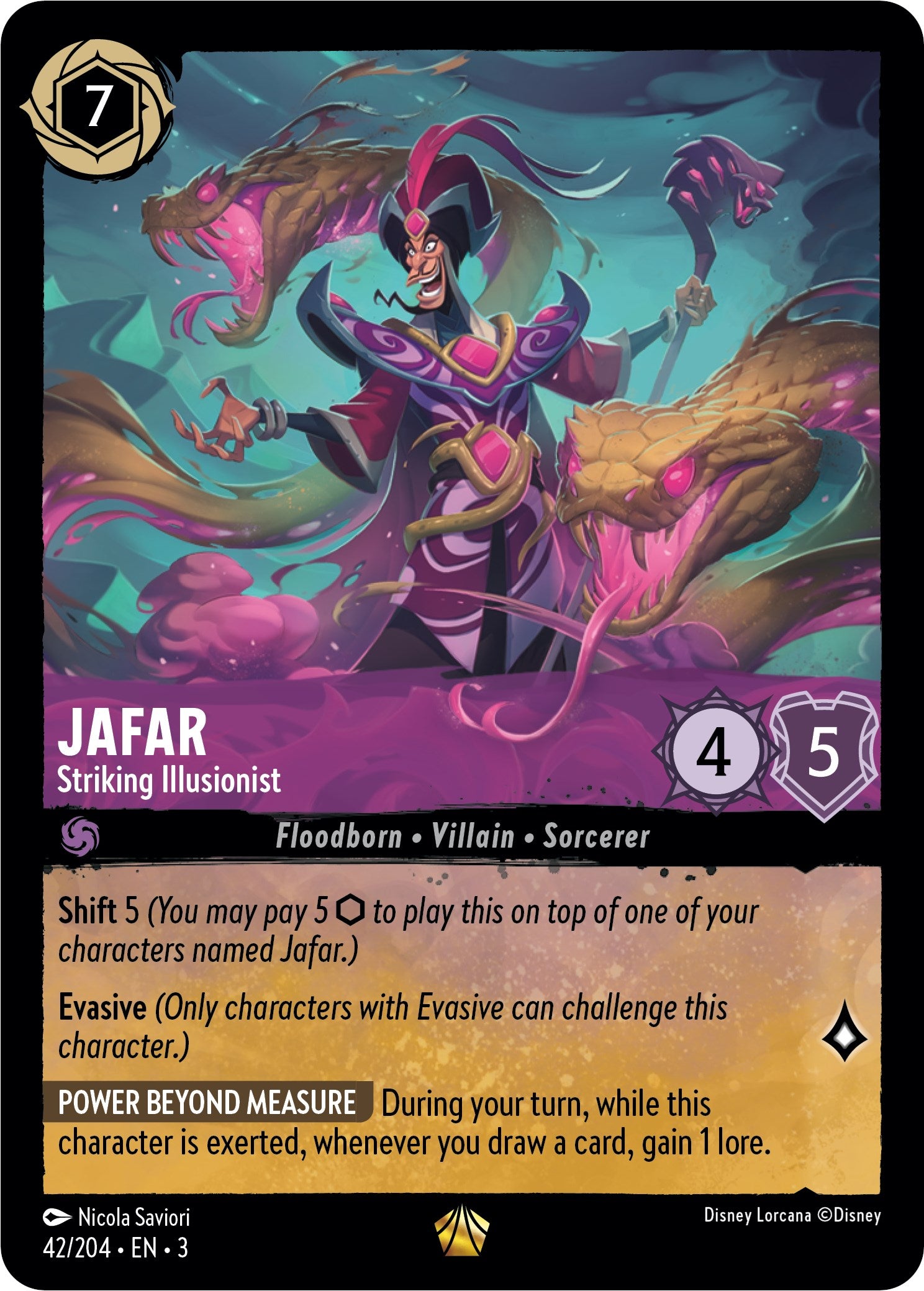 Jafar - Striking Illusionist (42/204) [Into the Inklands] | Deep Dive Games St. Marys