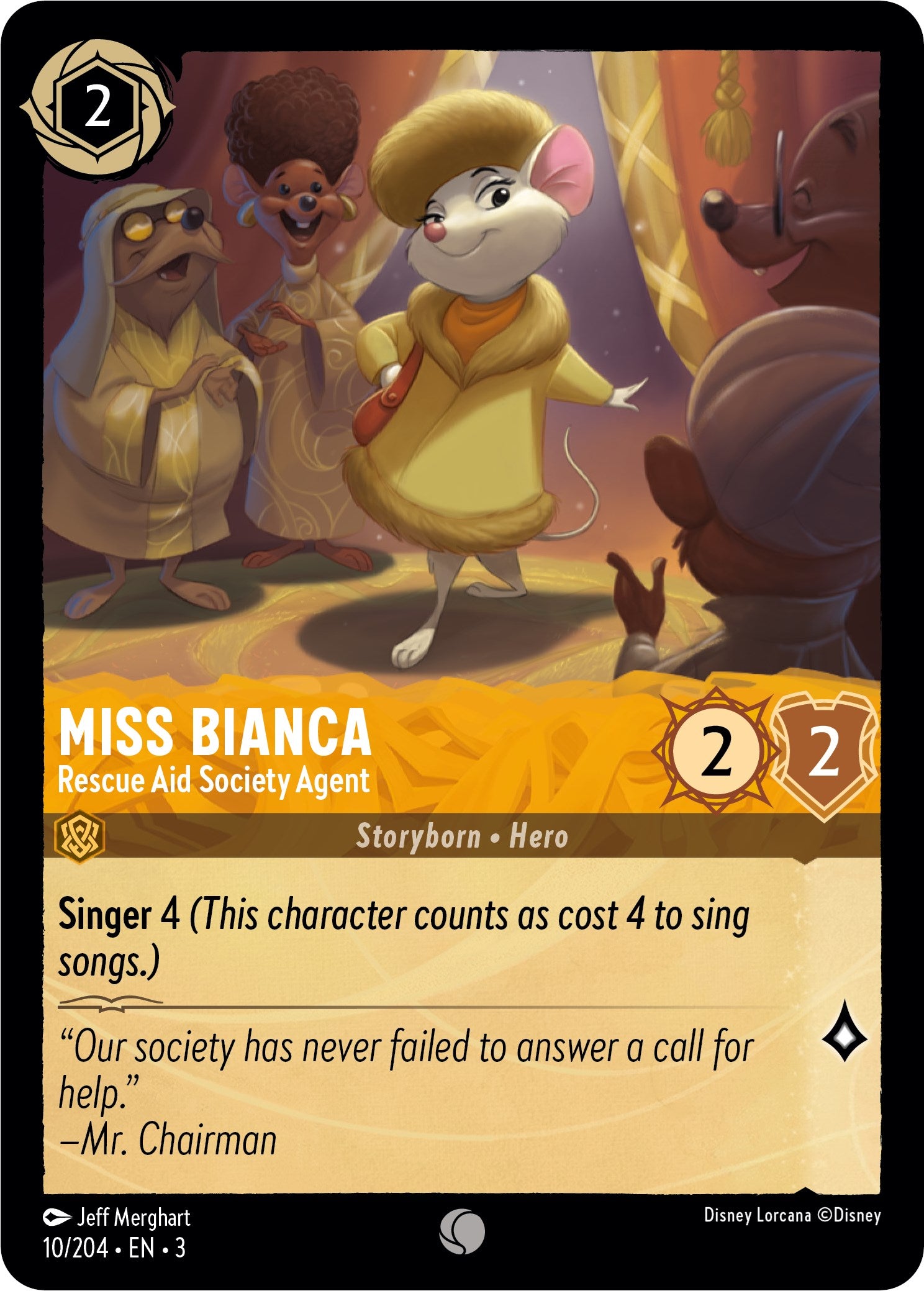 Miss Bianca - Rescue Aid Society Agent (10/204) [Into the Inklands] | Deep Dive Games St. Marys